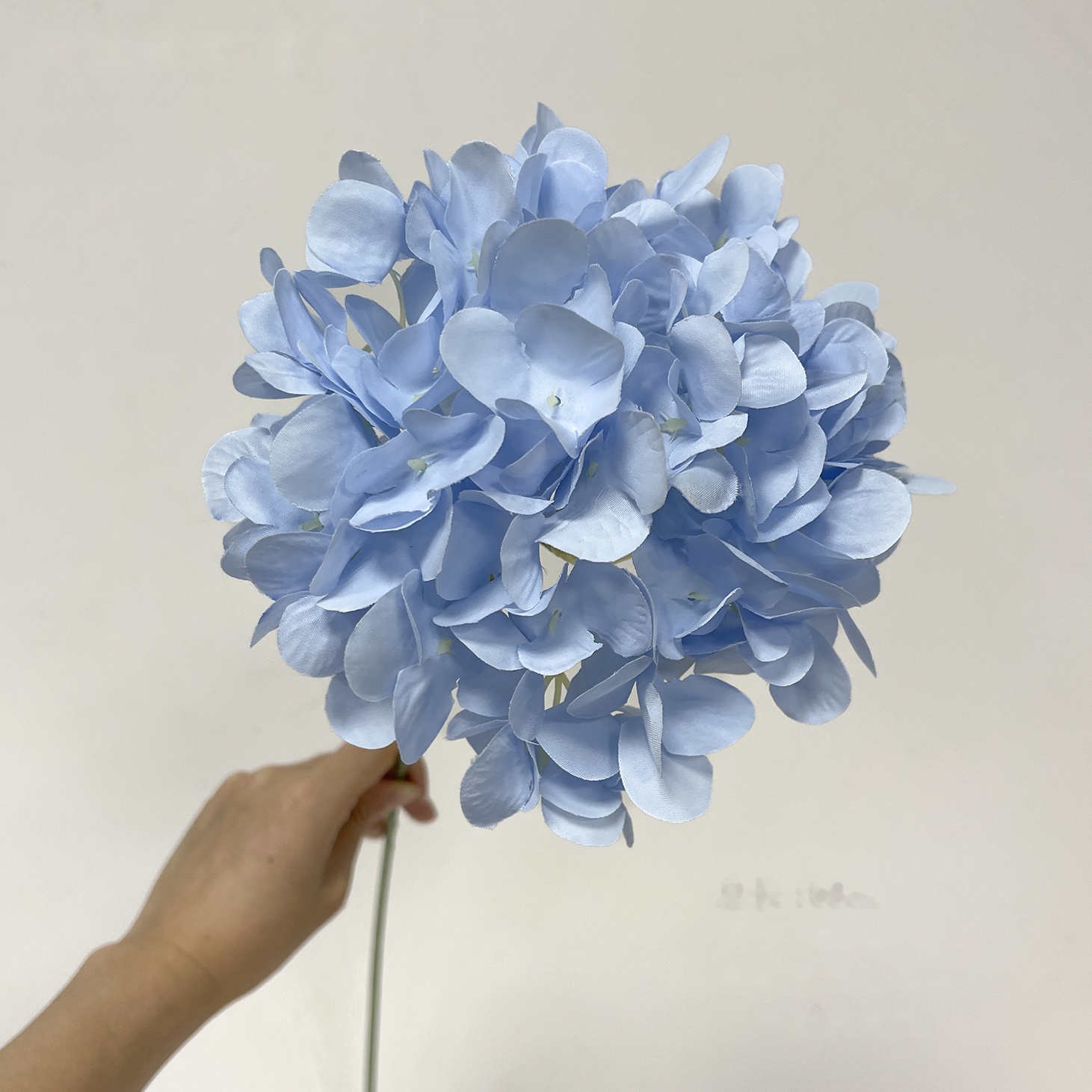 Pale Blue Exquisite Hydrangea · Light Blue artificial flower stem