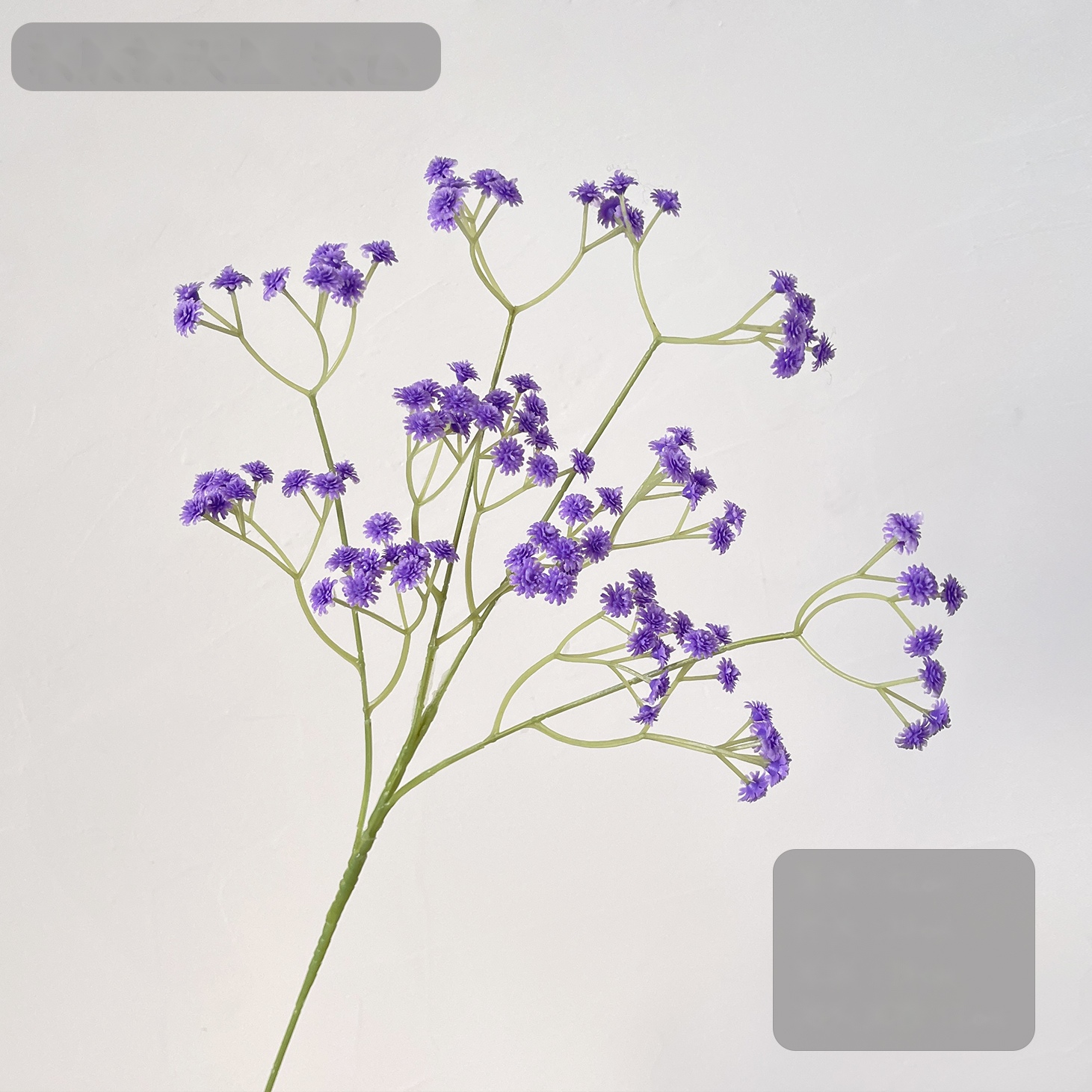 Purple Soft Rubber Baby's Breath · Purple artificial flower stem